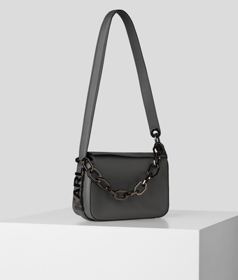 Bolso Karl Lagerfeld gris con cadena